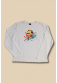 Beyaz Üzeri Atatürk Renkli Baskılı Uzun Kollu Çocuk T-Shirt