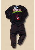Siyah Üzeri Spidey Baskılı Çocuk Esofman Takımı