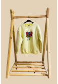 Açık Sarı Üzeri Snopy Detaylı Çocuk Sweat Shirt