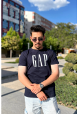 Siyah Gap Detaylı Yetişkin T-SHIRT