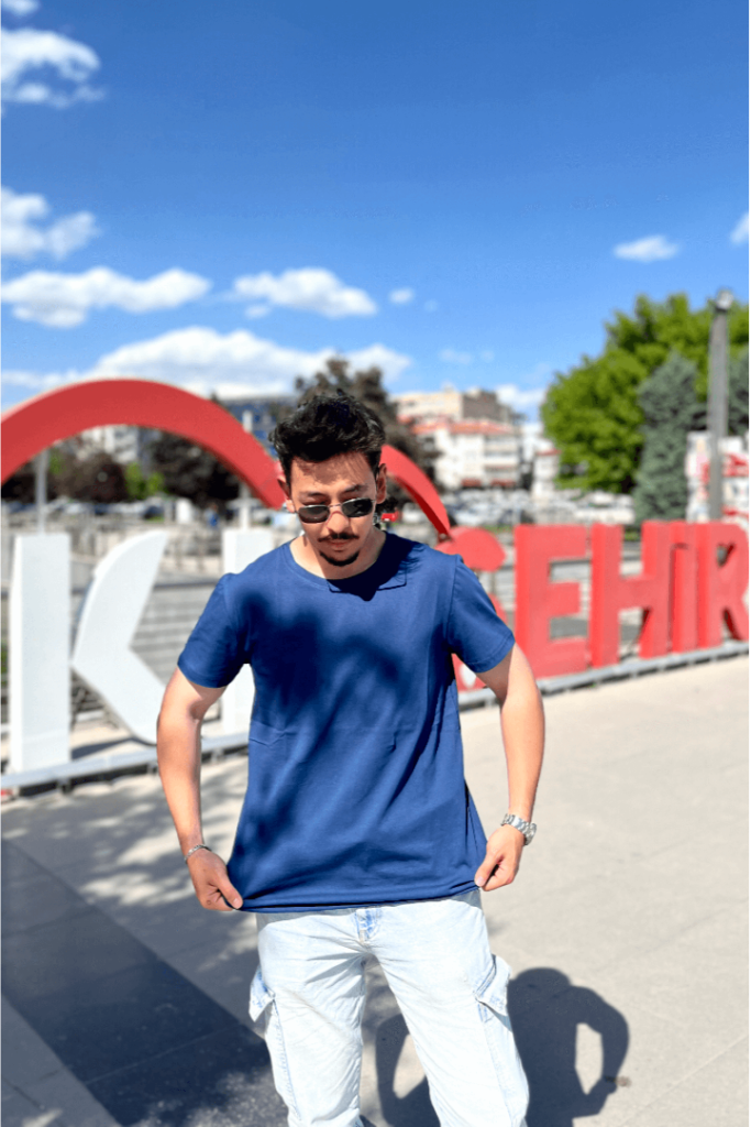 Lacivert Yetişkin Basic T-Shirt