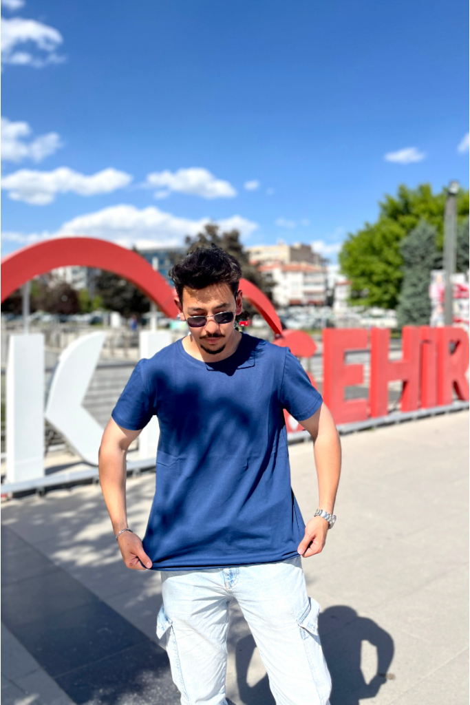 Lacivert Yetişkin Basic T-Shirt