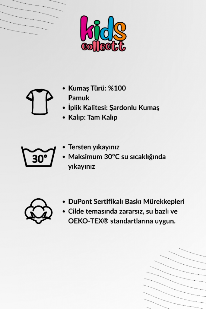 Beyaz Üzeri Disney Dijital Çocuk Esofman Takımı 