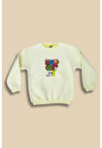Açık Sarı Üzeri Snopy Detaylı Çocuk Sweat Shirt