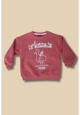 Gülkurusu Üzeri Welcome To Le Bontleur Detaylı Çocuk Sweat Shirt