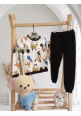Beyaz Üzeri Disney Dijital Çocuk Sweatshırt