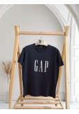Lacivert Gap Detaylı Yetişkin T-shirt