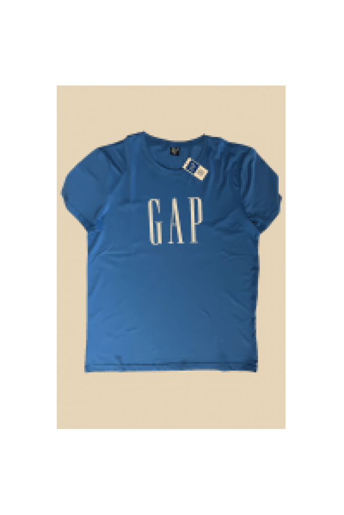 Mavi Gap Detaylı Yetişkin T-SHIRT