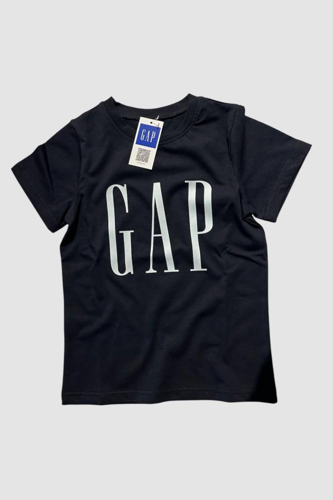 Mavi Üzeri Beyaz Gap Detaylı Çocuk T-shirt Mavi Üzeri Beyaz Gap Detaylı Çocuk T-shirt